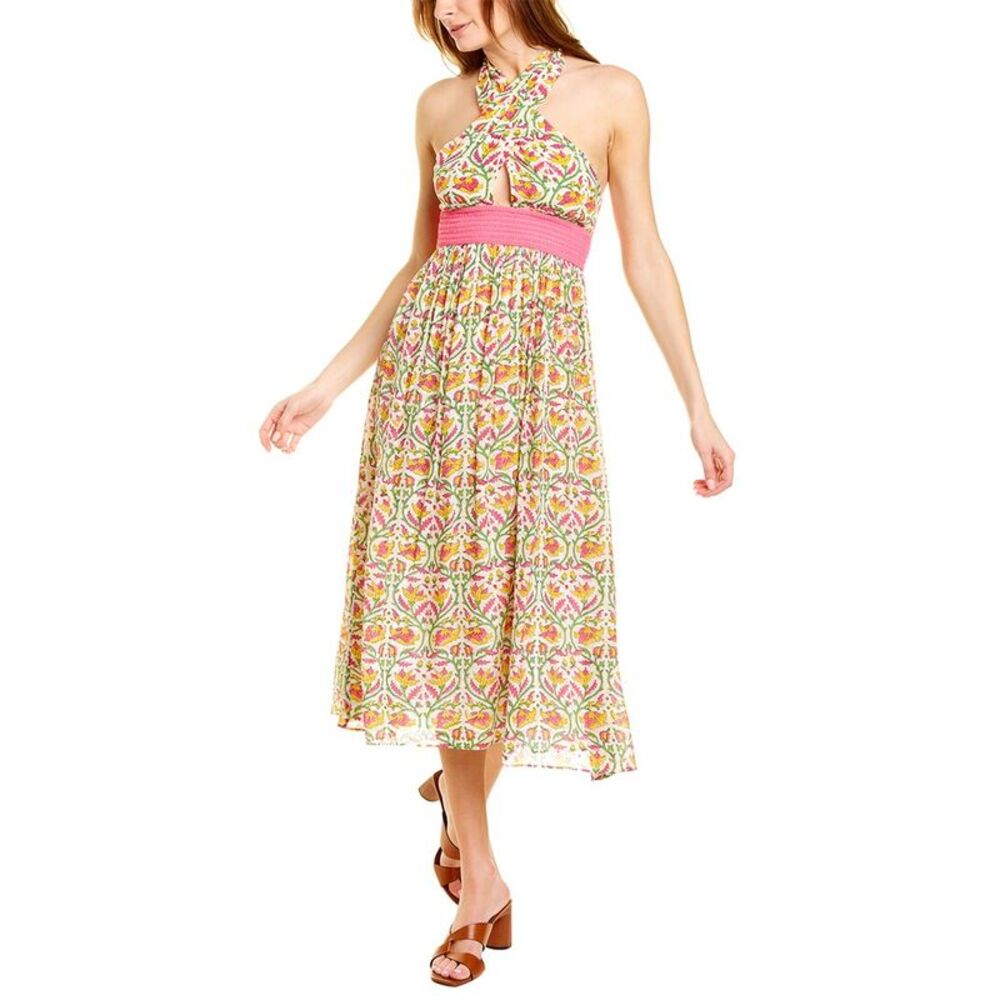 Ash & Eden Womens  Mira Halter Maxi Dress, Pink
